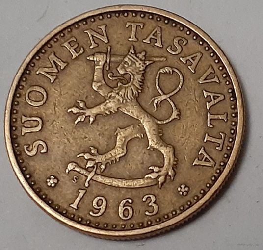 Финляндия 20 пенни, 1963 (14-15-8)
