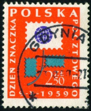 День почтовой марки Польша 1959 год 1 марка