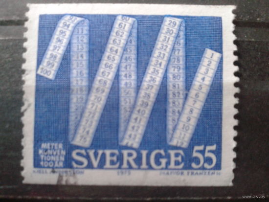 Швеция 1975 100 лет метрической конвенции
