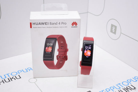 Фитнес-браслет Huawei Band 4 Pro Red: GPS, Android 4.4+/iOS 9+. Гарантия