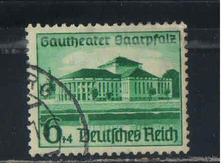 Германия Рейх 1938 Открытие театра СаарПфальц #673