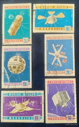 Монголия 1968 Исследование космоса 6 из 8.