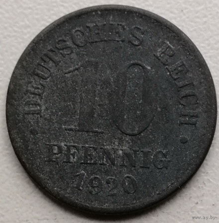 Германия 10 пфенниг 1920