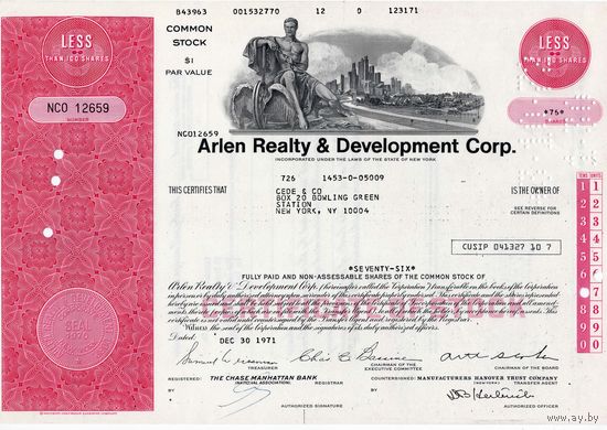 Arlen Realty & Development Corp., США