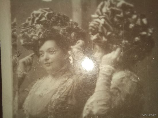 Царизм.фото.дама перед зеркалом1911
