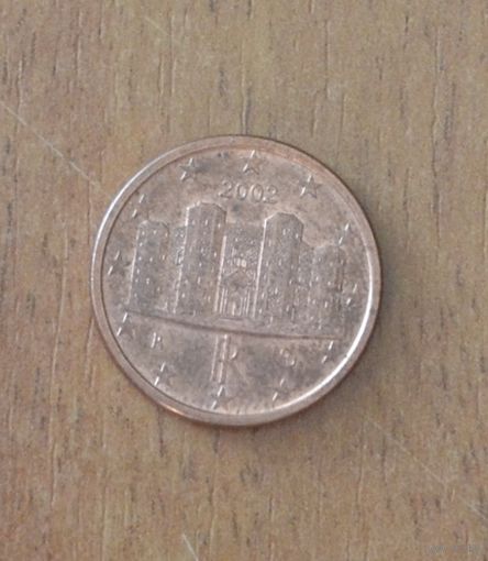 Италия - 1 евроцент - 2002