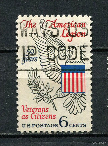 США - 1969 - Американский легион - [Mi. 979] - полная серия - 1 марка. Гашеная.  (LOT AE23)
