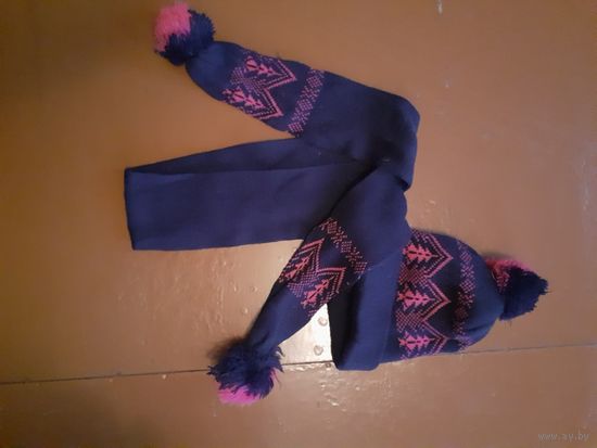 Шапка шарф для мальчика