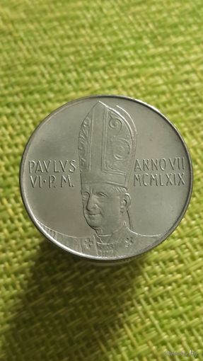 Ватикан 100 лир 1969 г