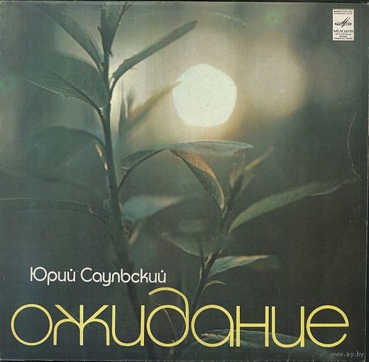 Юрий Саульский - Ожидание - LP - 1981