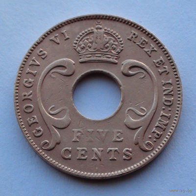 Британская Восточная Африка 5 центов. 1941 (KN)