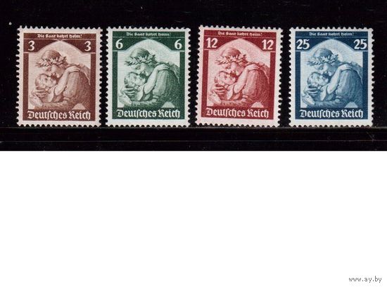 Германия-1935,(Мих.565-568)   *  , Присоединение СААРа(полная серия)