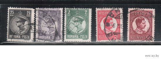 Румыния-1930, (Мих.375-)  гаш.  ,Стандарт,  Король Карл II, 5 марок