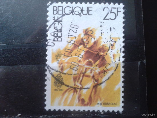 Бельгия 1982 Велоспорт, марка из блока