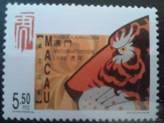 Китай 1998 Макао, колония Португалии год тигра