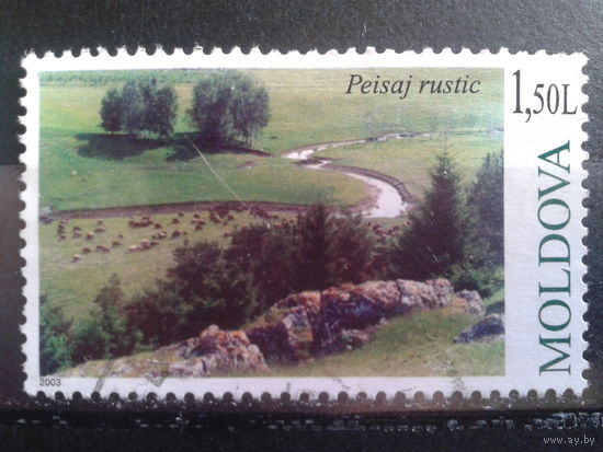 Молдова 2003 Природа, марка из блока Михель-2,0 евро гаш