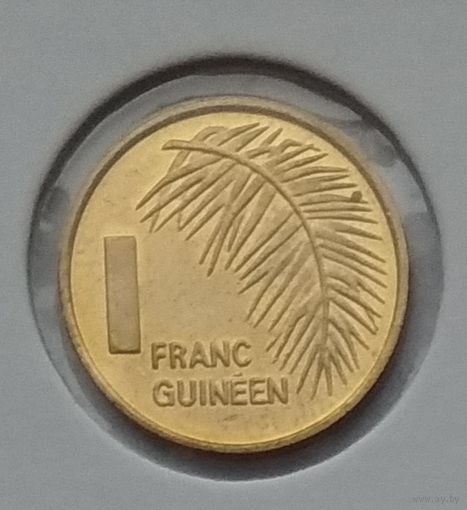 Гвинея 1 франк 1985 г. В холдере