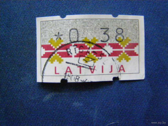 ЛАТВИЯ 1994 Автоматные марки Орнамент Mi # A1 4 почта