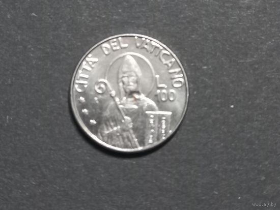 Ватикан. 100 лир. 1990 год