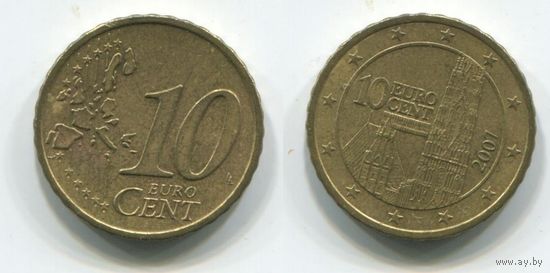 Австрия. 10 евроцентов (2007)