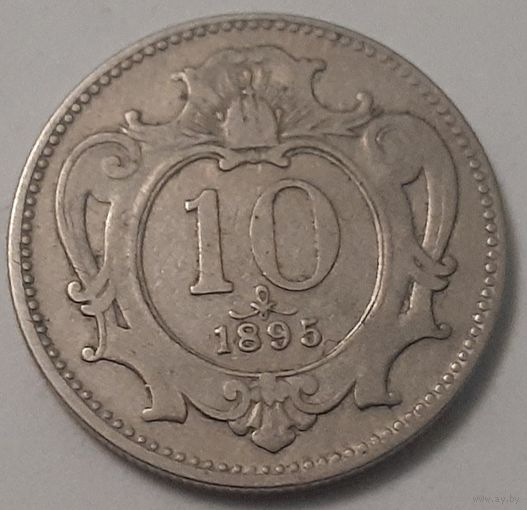 Австрия 10 геллеров, 1895 (4-16-12)