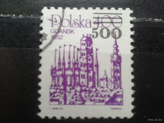 Польша, 1989, Стандарт, надпечатка