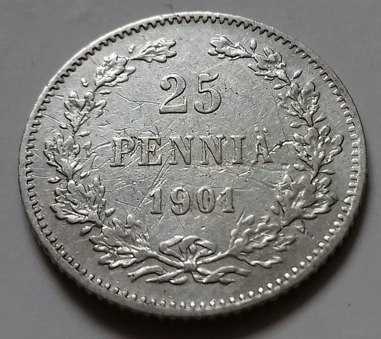 25 пенни 1901 г., L  серебро