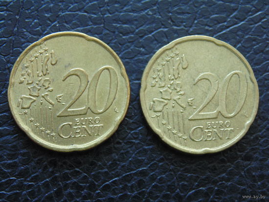 Германия 20 евроценов 2002г. D