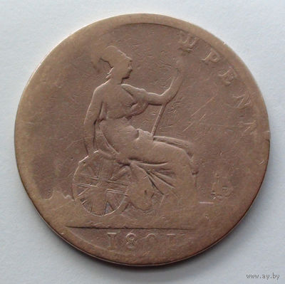 Великобритания 1 пенни. 1891