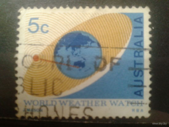 Австралия 1968 Спутник на орбите