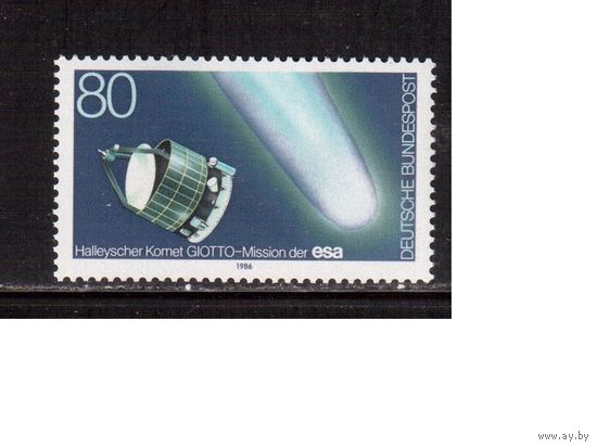 Германия(ФРГ)-1986,(Мих.1273), ** , Спутник, Космос, Комета