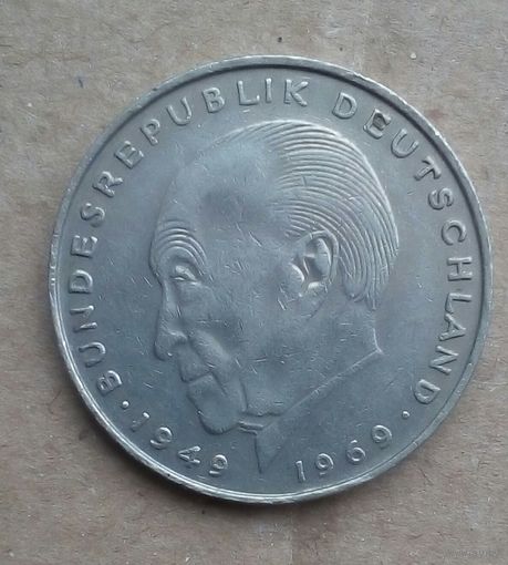 ФРГ монета 2 марки 1972