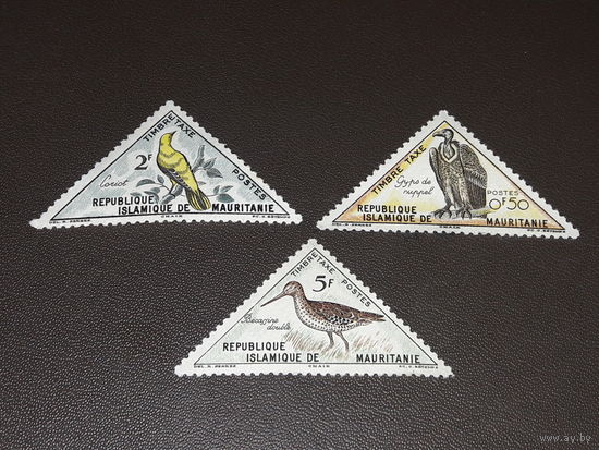 Мавритания 1963 Птицы. 3 чистые марки одним лотом