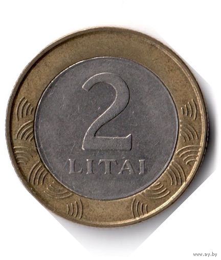 Литва. 2 лита. 2002 г.