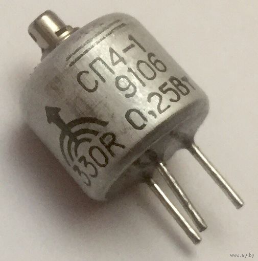 СП4-1. 330 Ом ((цена за 6 штук)) Резисторы подстроечные регулировочные непроволочные, переменный 330ом. 1В