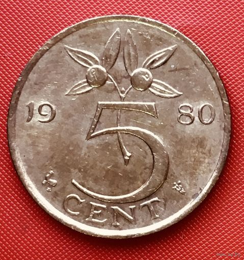 19-12 Нидерланды, 5 центов 1980 г.