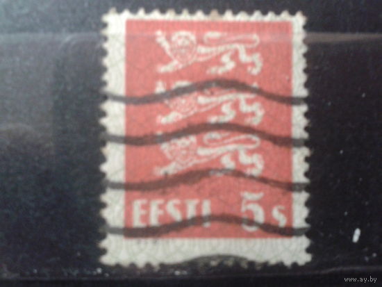 Эстония 1928 стандарт, герб 5с