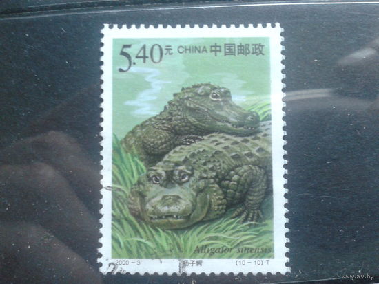 Китай 2000 крокодилы, концевая марка серии