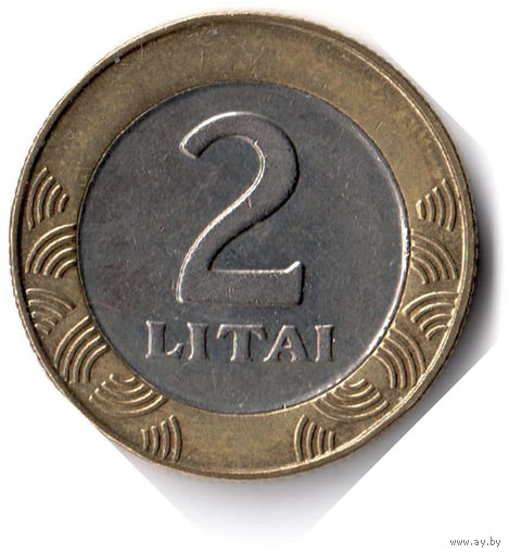 Литва. 2 лита. 2008 г.