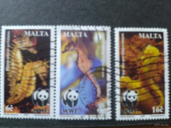 Мальта 2002 Морские коньки WWF
