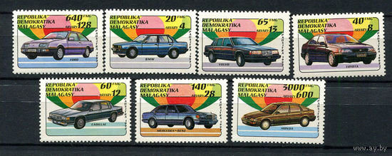 Мадагаскар (Малагаси) - 1993 - Автомобили - [Mi. 1404-1410] - полная серия - 7 марок. MNH.