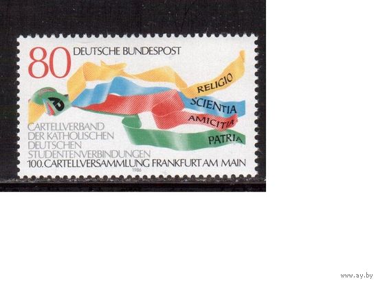 Германия(ФРГ)-1986,(Мих.1283), ** , Религия