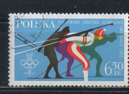 Польша ПНР 1980 ХIII Олимпийские зимние игры в Лэйк Плэсиде Биатлон #2676