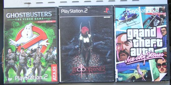 Игры ( 3 шт. ) для  Sony PlayStation 2  б/у набор 15
