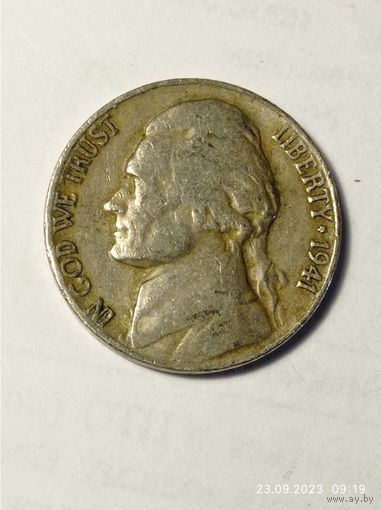 США 5 центов 1941 года .