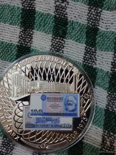 Либерия 1 доллар 2002 банкноты ГДР 100 марок