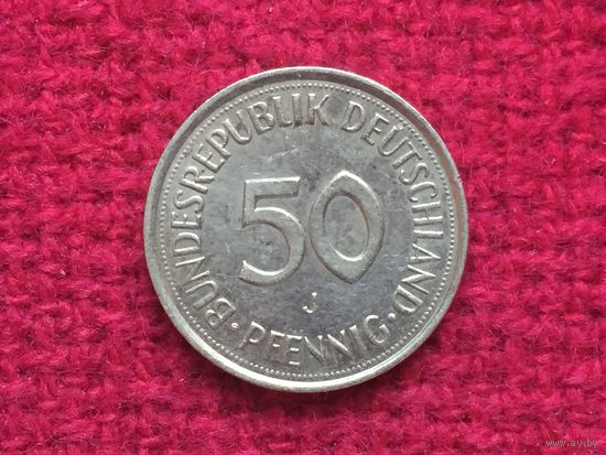 ФРГ 50 пфеннигов 1985 г. J