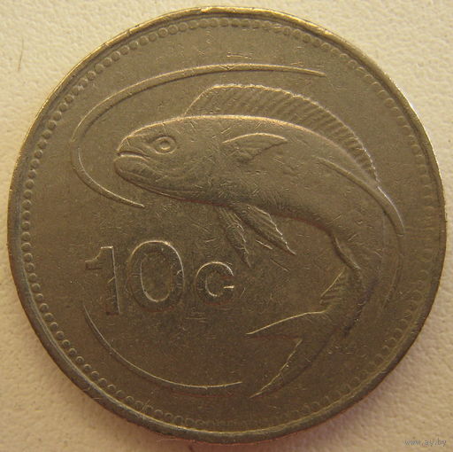Мальта 10 центов 1986 г. (gl)