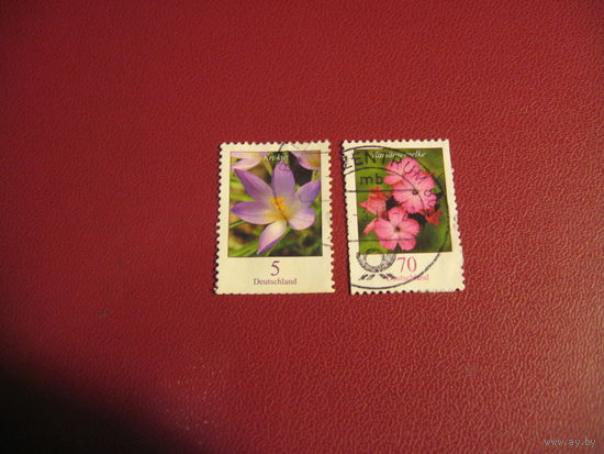 Марки Цветы 2005 год Германия