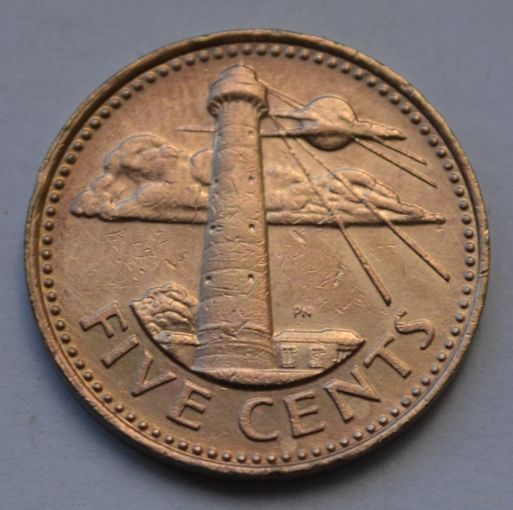 Барбадос, 5 центов 1996 г.